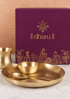 Dhatu Premium Bronze (Kansa) Kids Meal Set