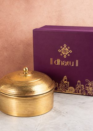 Dhatu Brass Roti Container with Tin Coating