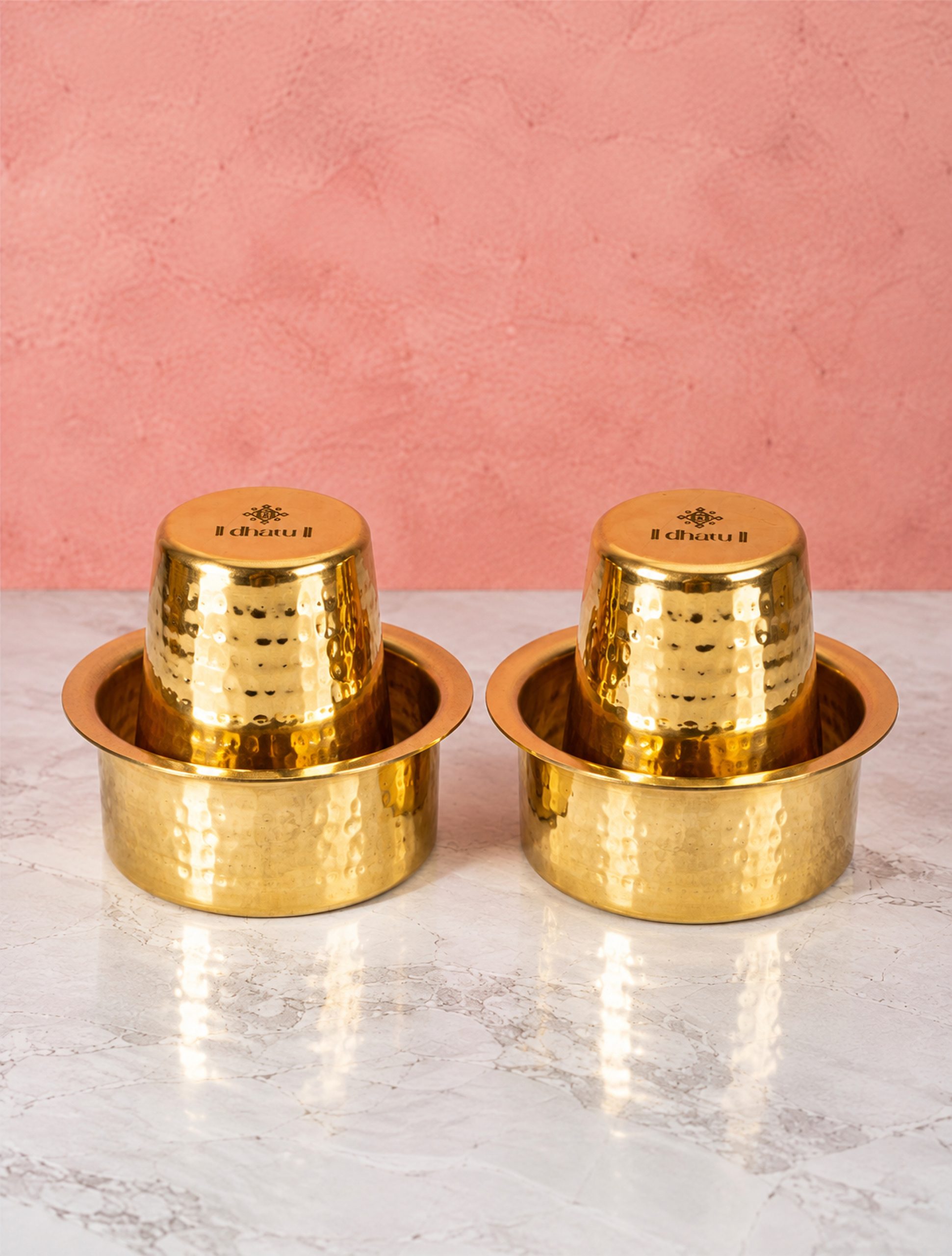 Dhatu Brass Dabra Set - Image 2