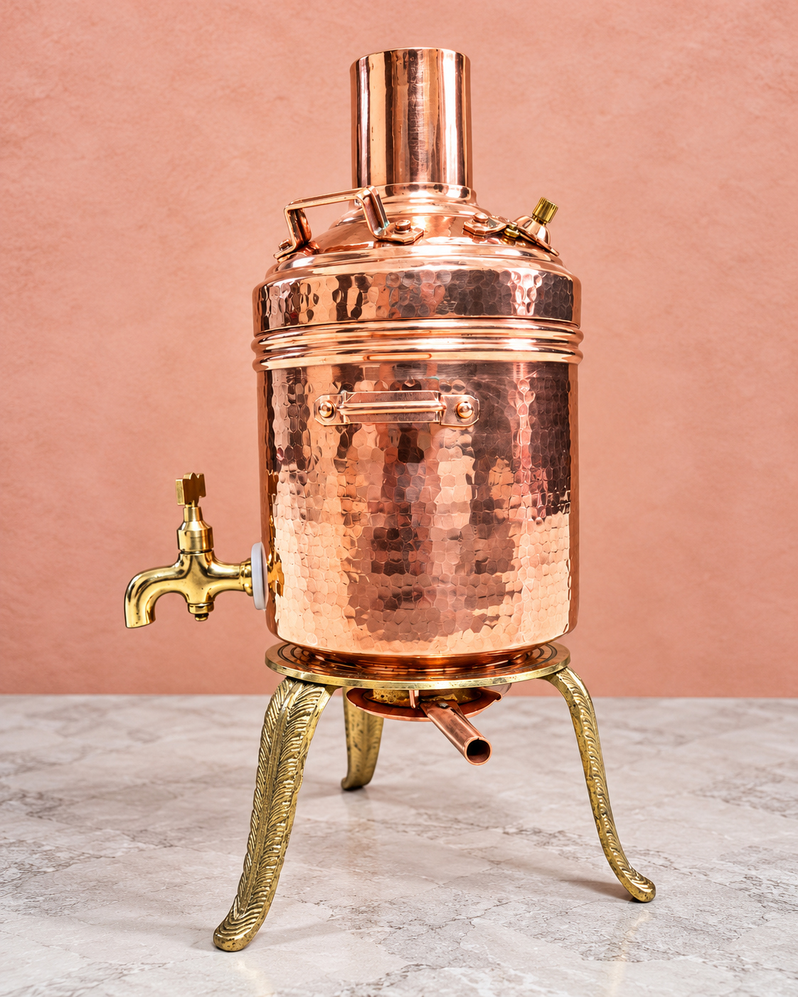 Dhatu Traditional Mini Copper Bamba | Heritage Home Decor - Image 3